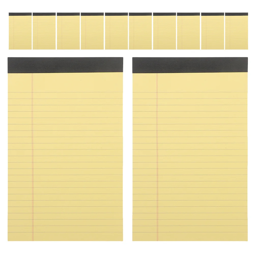 

12 Legal Pads Yellow Notepads Ruled Writing Pads for Work School Office Use Lightweight Yellow Note Pad Lined Notepad