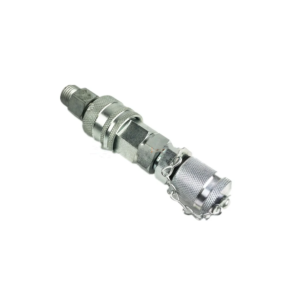 G1/8 For Caterpilla C/AT Quick Connector Pressure Gauge Pressure Test Hose Connector Hydraulic Pump Test Conn Excavator Parts