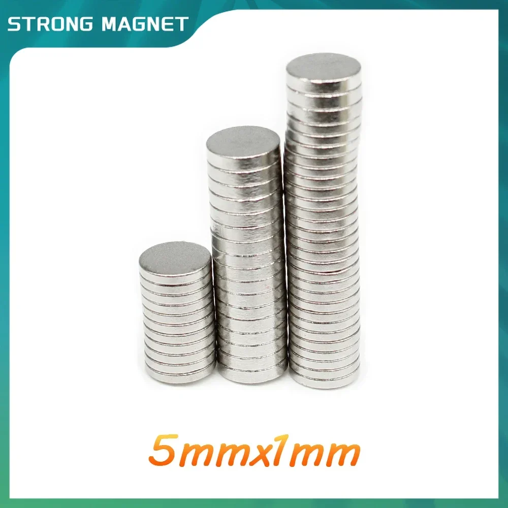 

1000PCS 5x1 Mini Small Round Magnets N35 Circular Search Magnet Strong 5x1mm Permanent NdFeB Magnets Disc 5*1