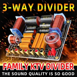 1PCS 3-Way 450W Professional Speaker Frequency Divider 750Hz/5000Hz Stage Home Theater 3 Unit High Power Audio Crossover Filters