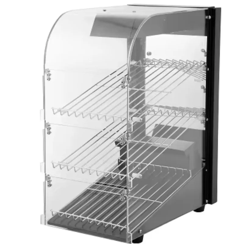

Counter Food Display Warmer Curved Glass Cake Warming Showcase Cabinet Restaurant Kitchen Equipment for Sale