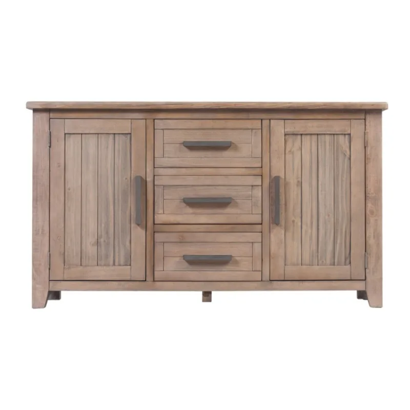 American solid wood sideboard 2 drawers dining room furniture decorative oak/pine