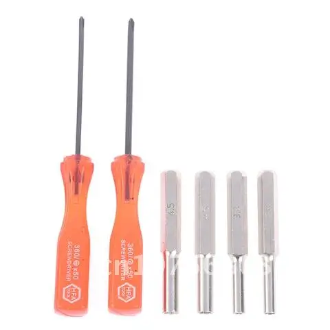 

Security Screwdriver Tool Bit For N-GC/N-ES/N-64/S-NES For SEGA Game Cartridge Screwdriver 1sets 3.8mm + 4.5mm