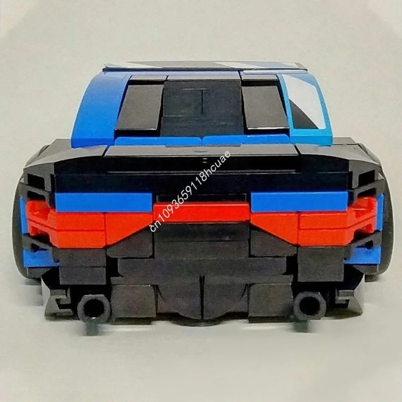 325 قطعة MOC دودج تشارجر مدينة أبطال نموذج اللبنات العمارة لتقوم بها بنفسك الإبداعية هدية الكريسماس فكرة لعبة الطوب عيد ميلاد #2