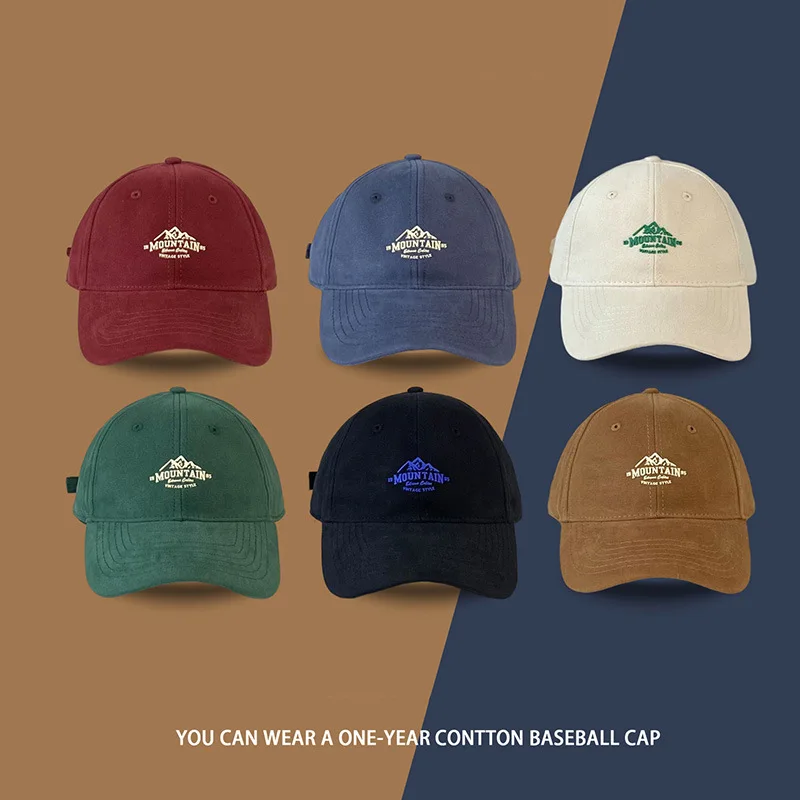 Peaked Cap Spring and Autumn Fashion Soft Top Baseball Cap Korean Hat Female Couple Sun Hat Male