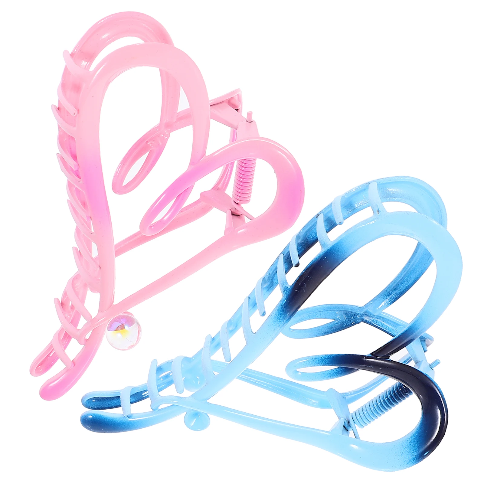 

2pcs Shaped Clips Large Claw Jaw Accessories for Women Thick Thin Hair Styling Clips For Thick Hair Durable Metal