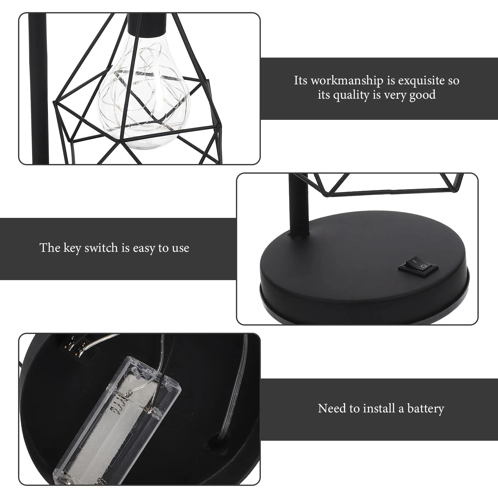 

1pc LED Copper Wire Night Light Home Iron Small Table Lamp for Restaurant Living Room Kitchen Loft Use Bird's Nest Pattern Not I