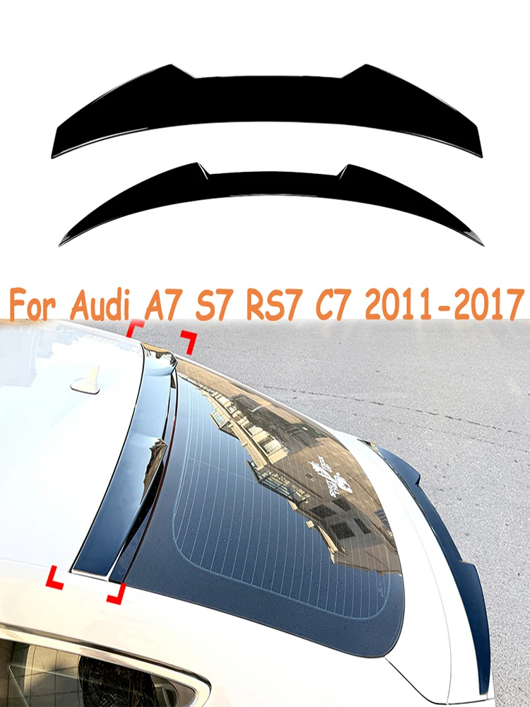 Spojler Tylny Stały, Nakładka na Klapę Bagażnika, Modyfikowane Akcesoria Dekoracyjne Do Audi A7 S7 RS7 C7 2011-2017, Górne Skrzydło — 2