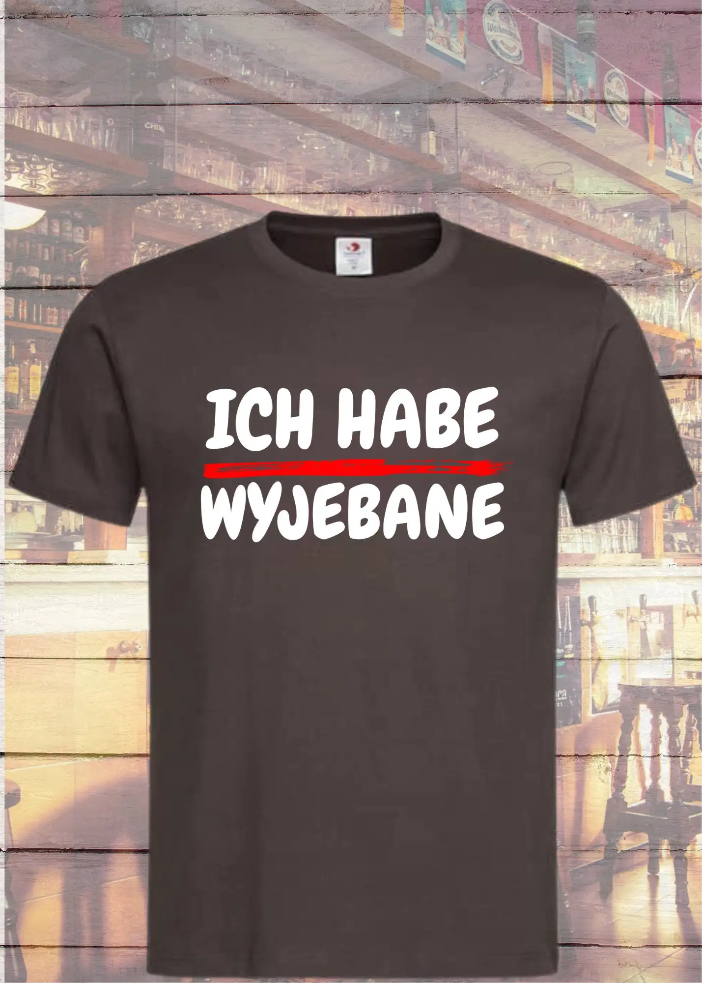 تي شيرت لدي Wyjebane مطبوعة أقوال مضحكة هدية عيد ميلاد الترفيه للجنسين العديد من الألوان والمقاسات