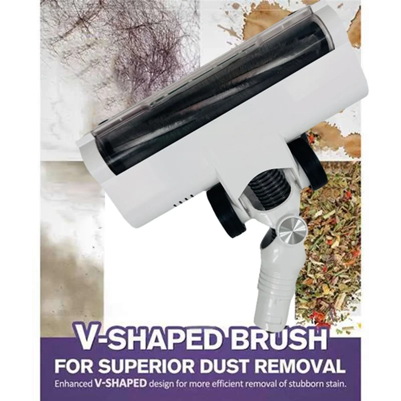 فرشاة أرضية كهربائية مكنسة كهربائية لقطع غيار المكنسة الكهربائية Lydsto V9 LED فرشاة سجاد مكنسة الغبار-CLIM