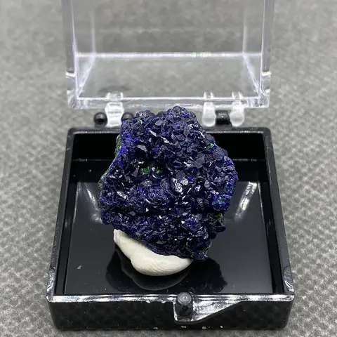 100% Natural  Azurite and Malachite symbiotic mineral specimen Healing crystal Box size:35*35*35mm