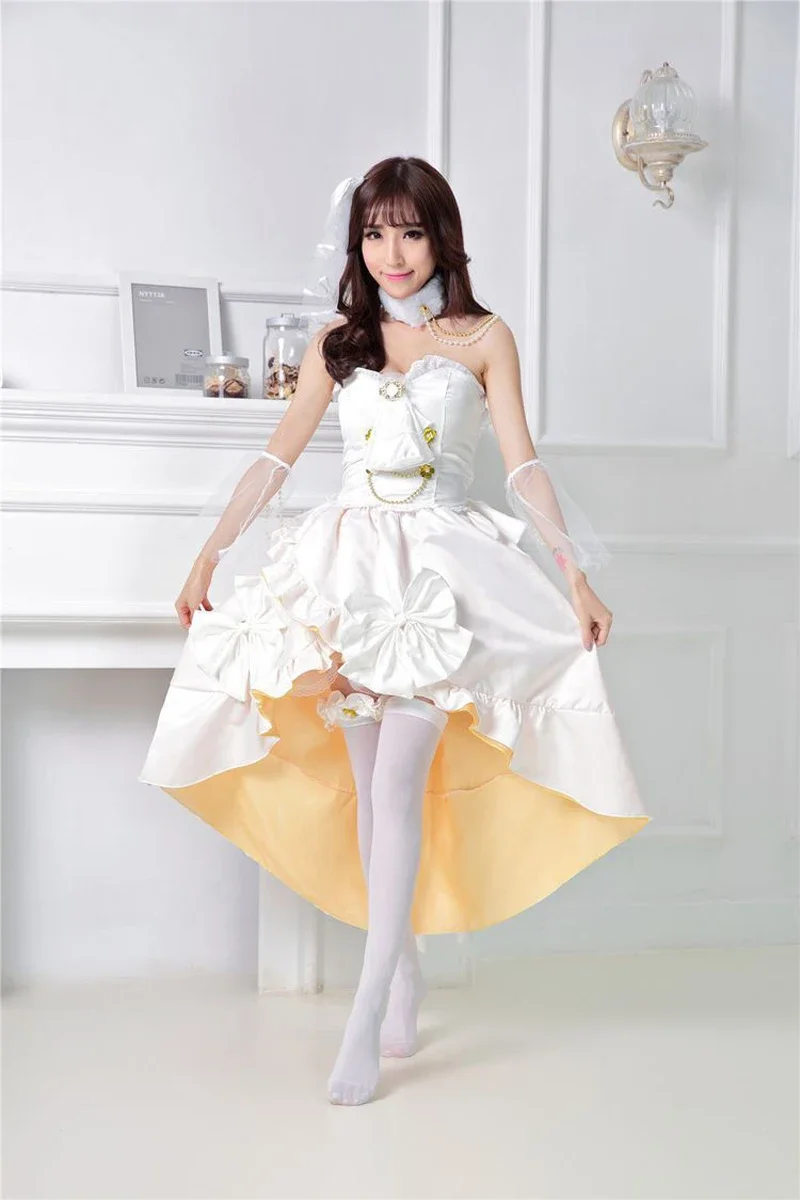 

Kotori Minami flower wedding romantic awakening wedding cosplay costume women's clothing