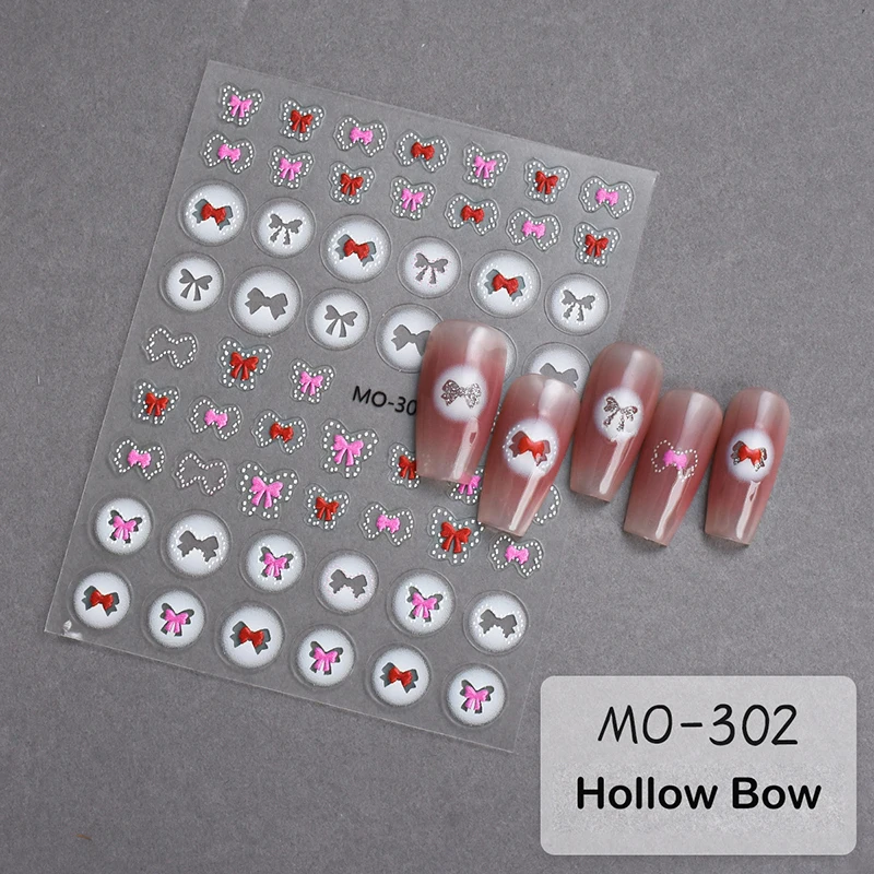 Hollow Relief Butterfly Nail Sticker Enhancement adesivo stereoscopico Nail Salon stereoscopico Nail Salon 3D Nail DIY
