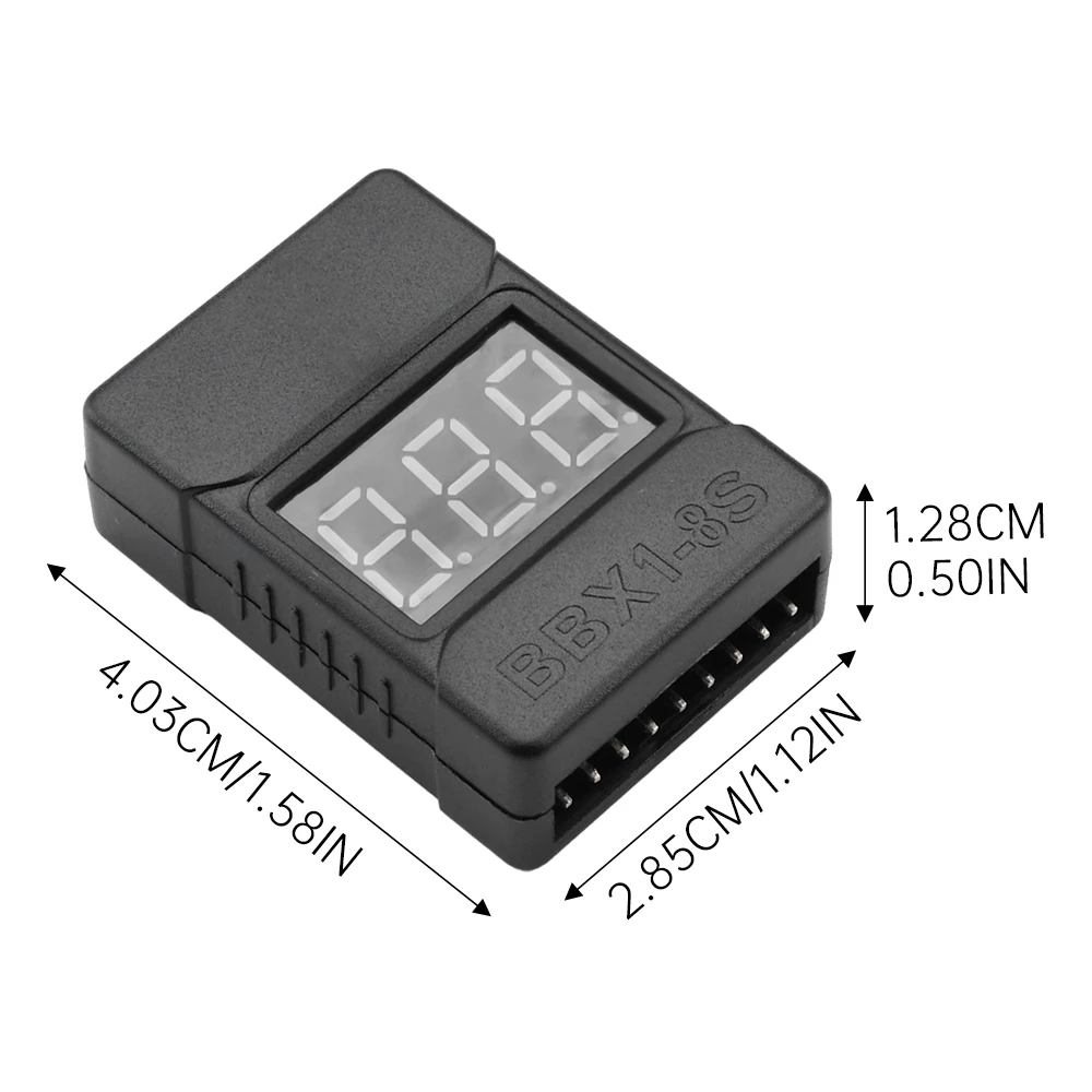 BBX 1-8S Lipo Battery Voltage Tester/ Low Voltage Buzzer Alarm/ Battery Voltage Checker With Dual Speakers