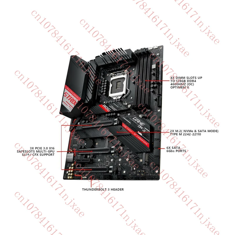 PARA ASUS ROG STRIX Z490-H GAMING Placa-mãe Suporte Z490 128GB DDR4 LGA1200.