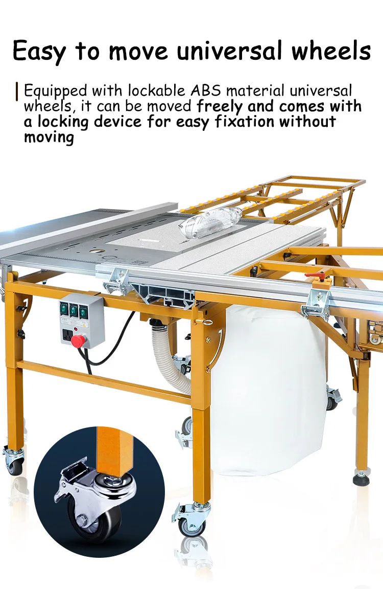 JT9 Folding Sliding Table Saw Woodworking Machine Precision Panel Saw Easy Operation view 5