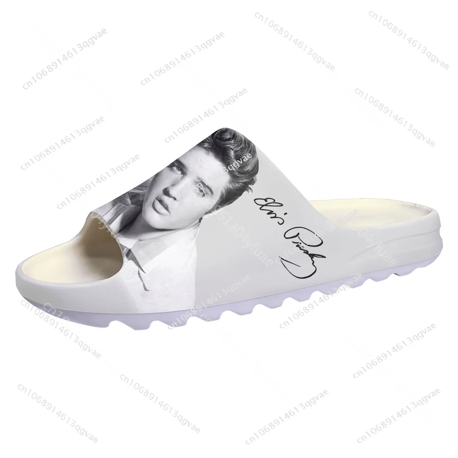 Elvis King Hillbilly Cat Soft Sole Sllipers Home Clogs Water Shoes Mens Womens Teenager Aaron Customize Presley on Shit Sandals