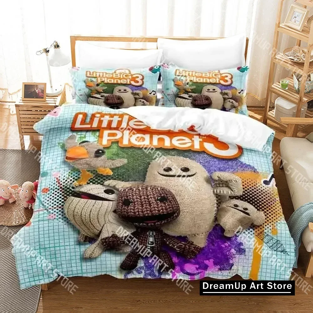 Sackboy Little Big Planet Bedding Set Single Twin Full Queen King Size Bed Set Aldult Kid Bedroom Duvet cover Sets Anime Bed