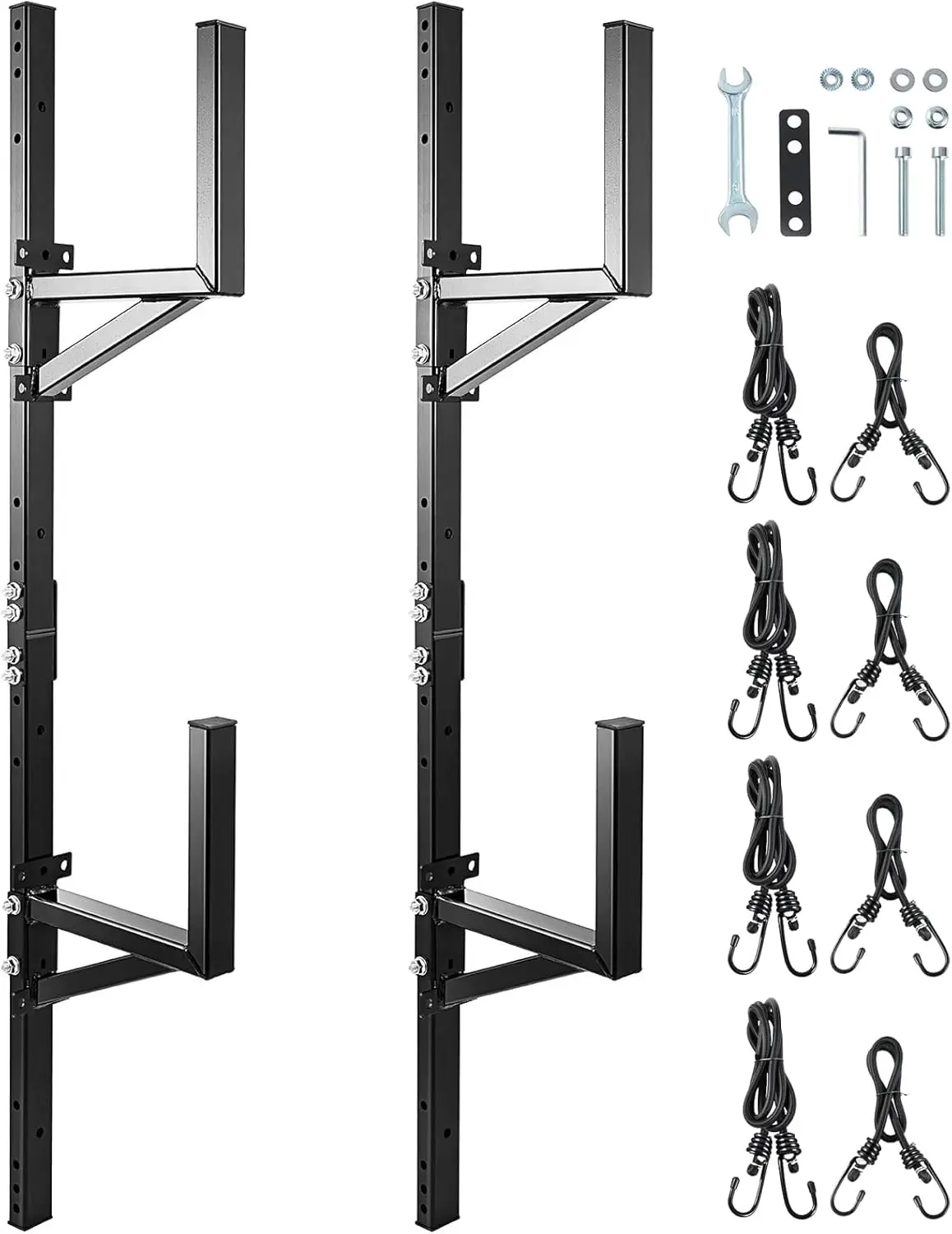 

Trailer Ladder Rack for Cargo and Enclosed Trailers, Exterior Side Wall Mount, Carries 2 Ladders