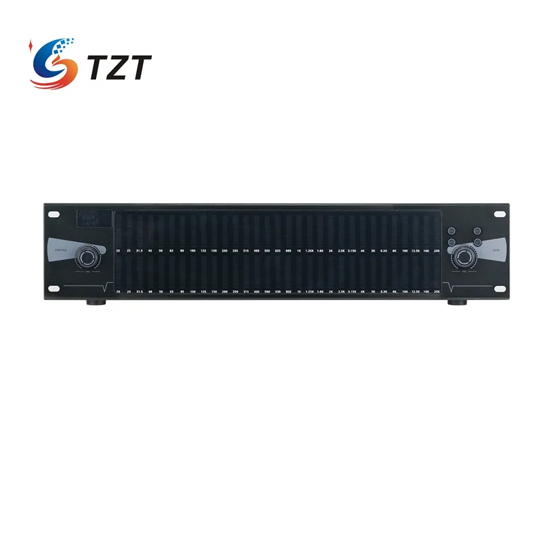 Imagem -02 - Tzt Equalizador Gráfico Profissional Equalizador Digital Dual 31-band Spectrum Display para Stage Home Usos