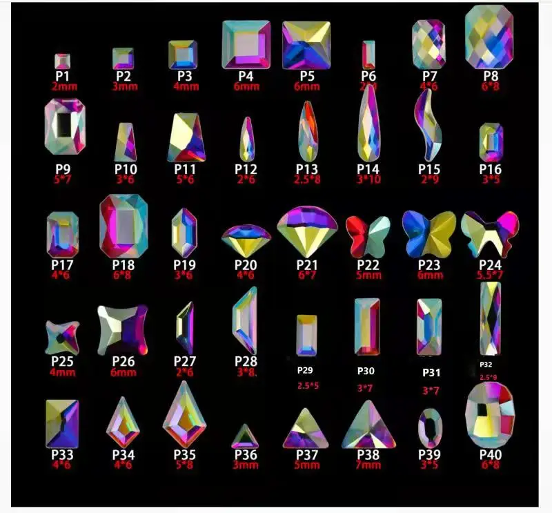 100 sztuk rombowy liść klonu okrągłe koncentryczne koło kryształ elegancki Rhinestone 3D Manicure zdobienie paznokci dekoracje Charms biżuteria