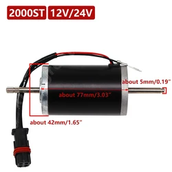 For Webasto Air Top 2000ST 12V 24V Diesel Air Parking Heater Electric Motor Truck Engine Preheater Kits Blower Fan Parts