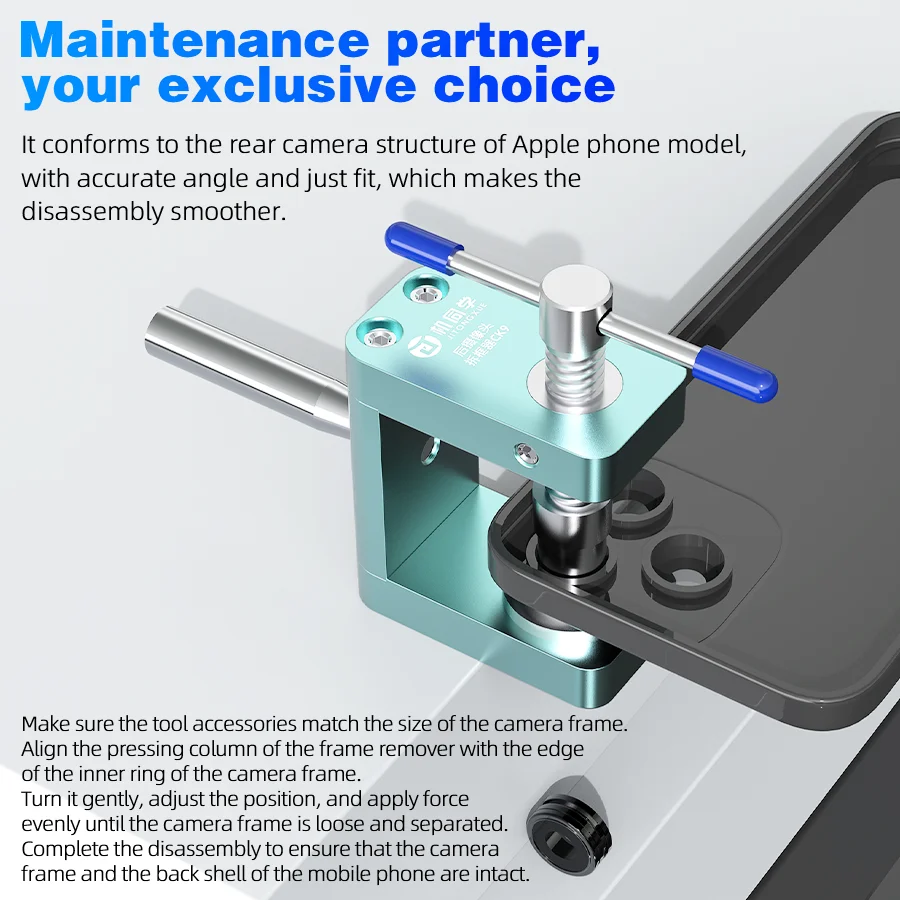 JTX CK9 Professional Rear Camera Frame Remover Efficient And Fast Removal Of iPhone11-15 Series Rear Camera Frame