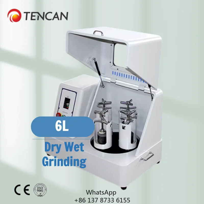 China Tencan XQM-6L Wet And Dry Factory Direct Sales Superfine Powder Grinding Laboratory Planetary Ball Mill Machine