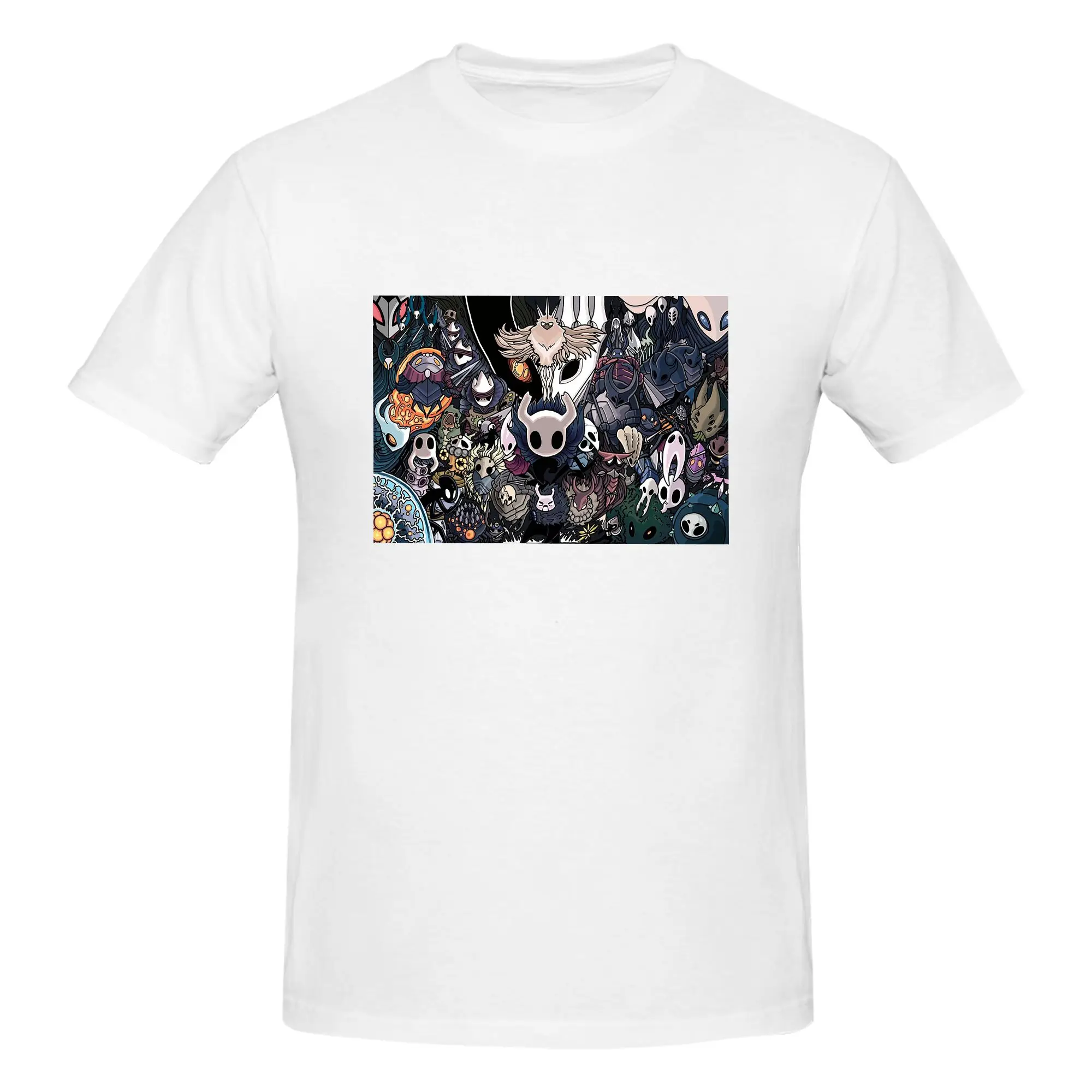 Hollow Knight Men T-Shirt Fashion Plus Size T Shirts Men's Round Neck Cotton Tees Short Summer Male