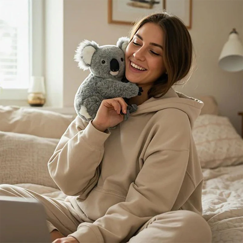 Novelty Plush Animal with Middle Finger Accent as Mood Props Desk Decor.