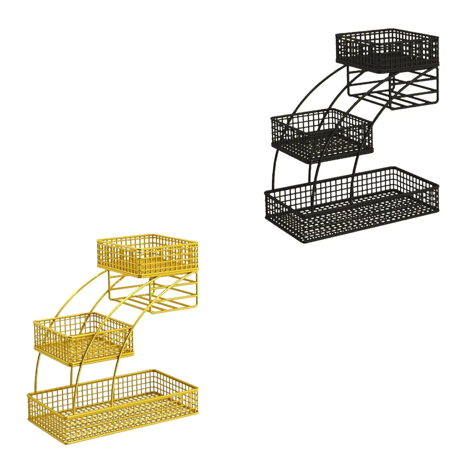 3 Layer Fruit Basket Fruit Holder Multiuse Serving Tray Fruits Holder Organizer