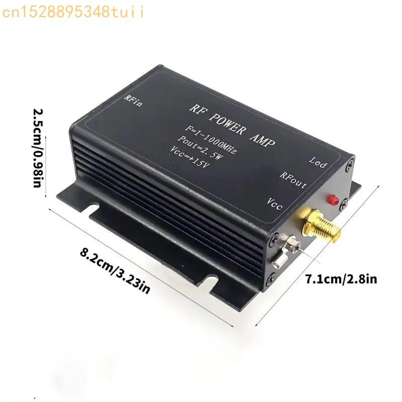 Y4QF RF Amplifier 1-1000MHz 2.5W kuat meningkatkan sinyal radio