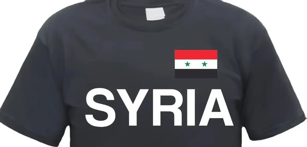 

Fashion Casual Syria With Flag T-Shirt. Summer Style Cotton O-Neck Short Sleeve Mens T Shirt New Size S-3XL