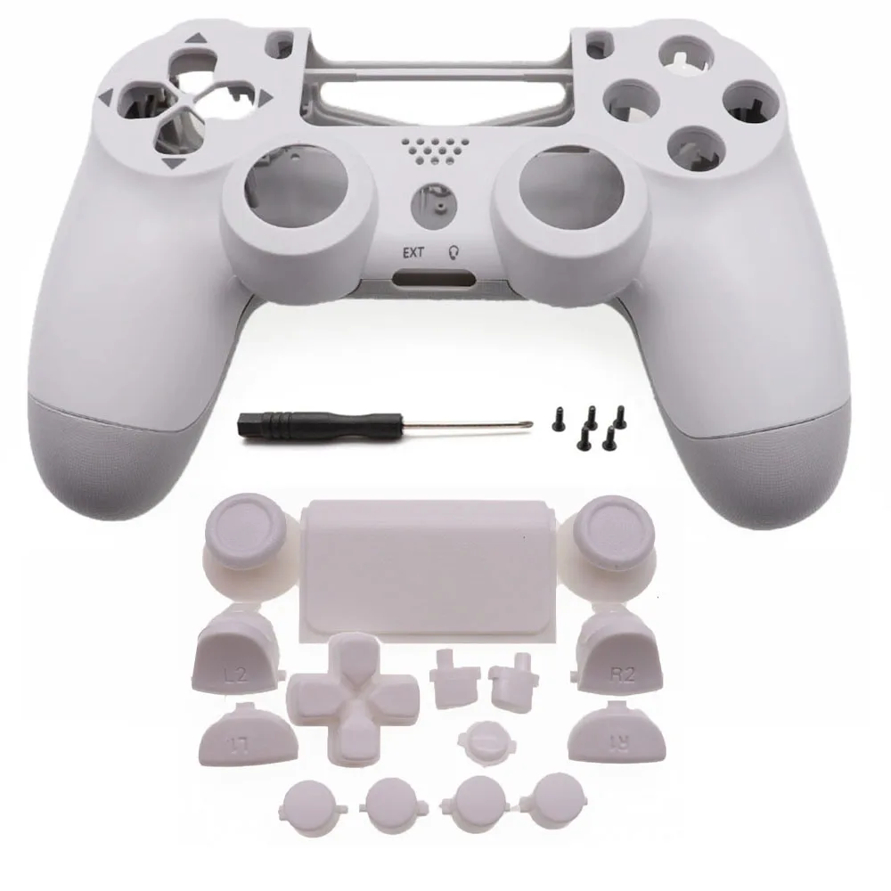 Full Plastic Hard Shell + Buttons Mod Kit For JDS JDM-050 055 For PS4 5.0 Controller Housing Cover Case