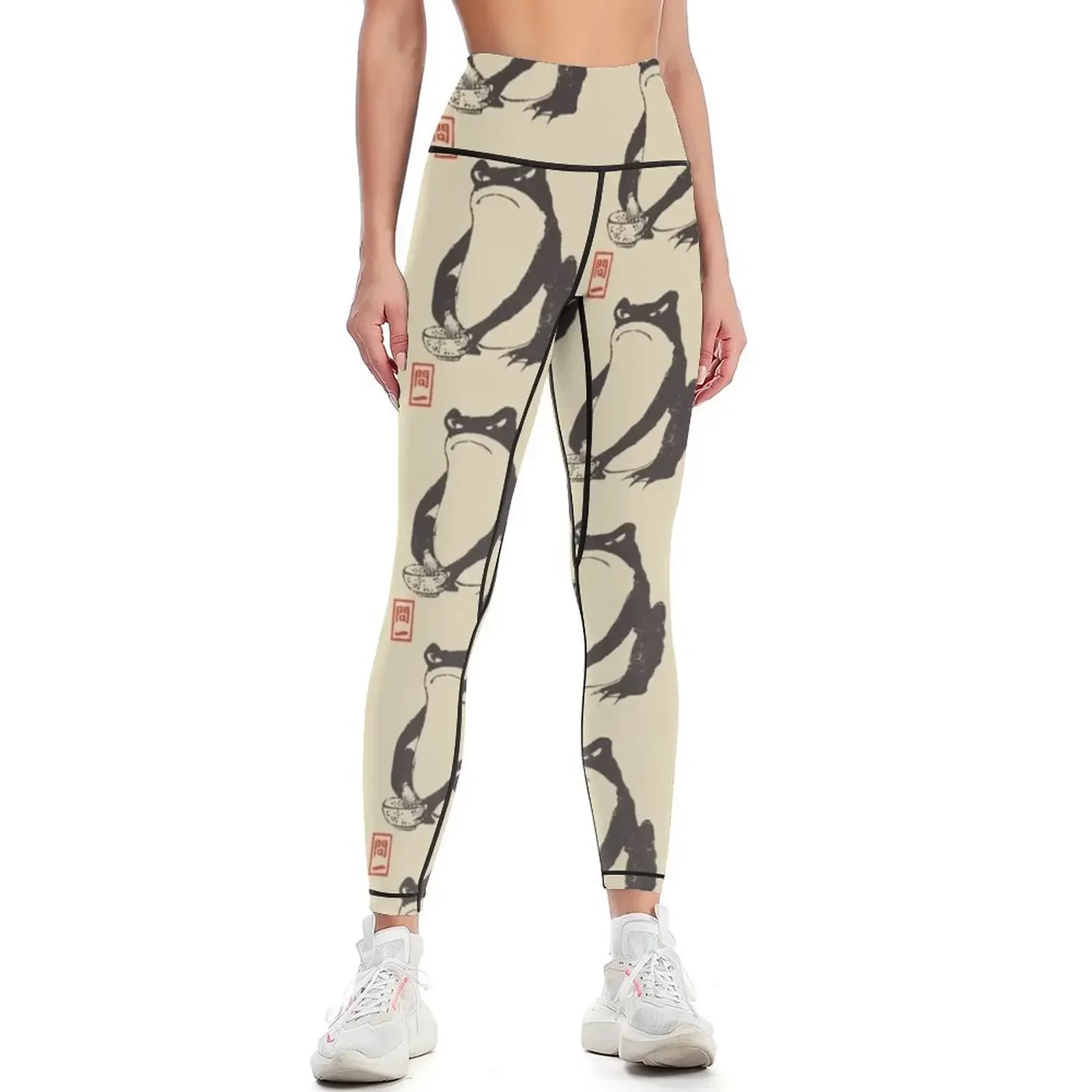 

grumpy frog Japanese matsumoto hoji Leggings gym top sports tennis for exercise clothing for legging gym Womens Leggings