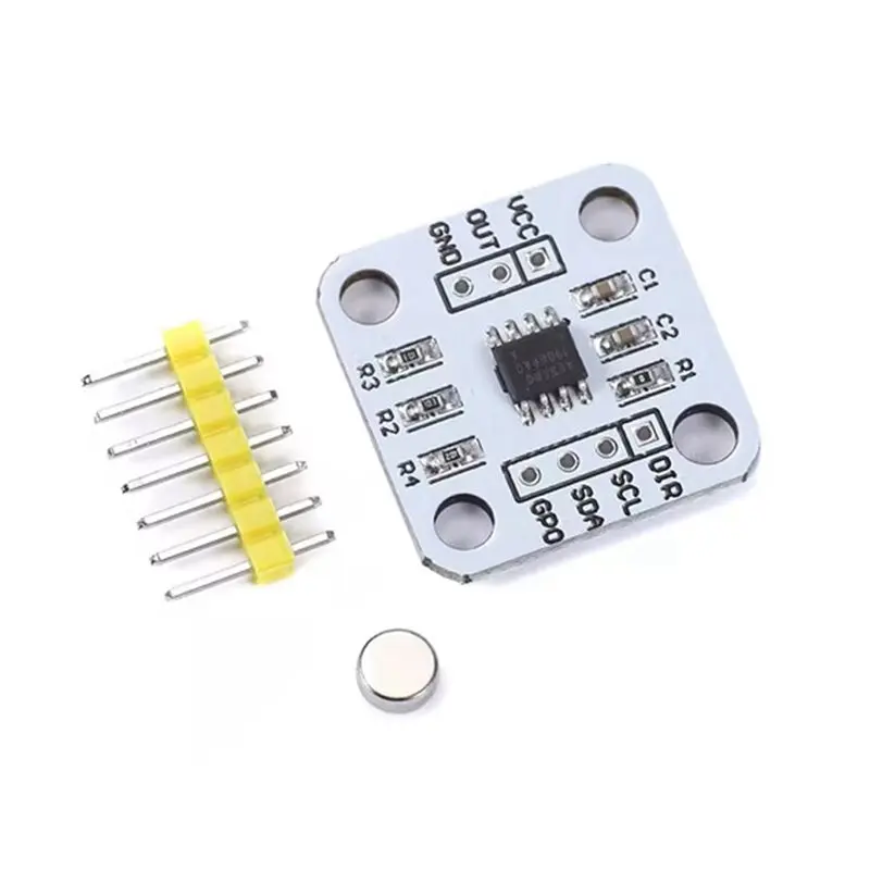 AS5600 Magnetic Encoder Magnetic Induction Angle Measurement Sensor Module 12Bit High Precision With Magnet 6Set Multi-Purpose
