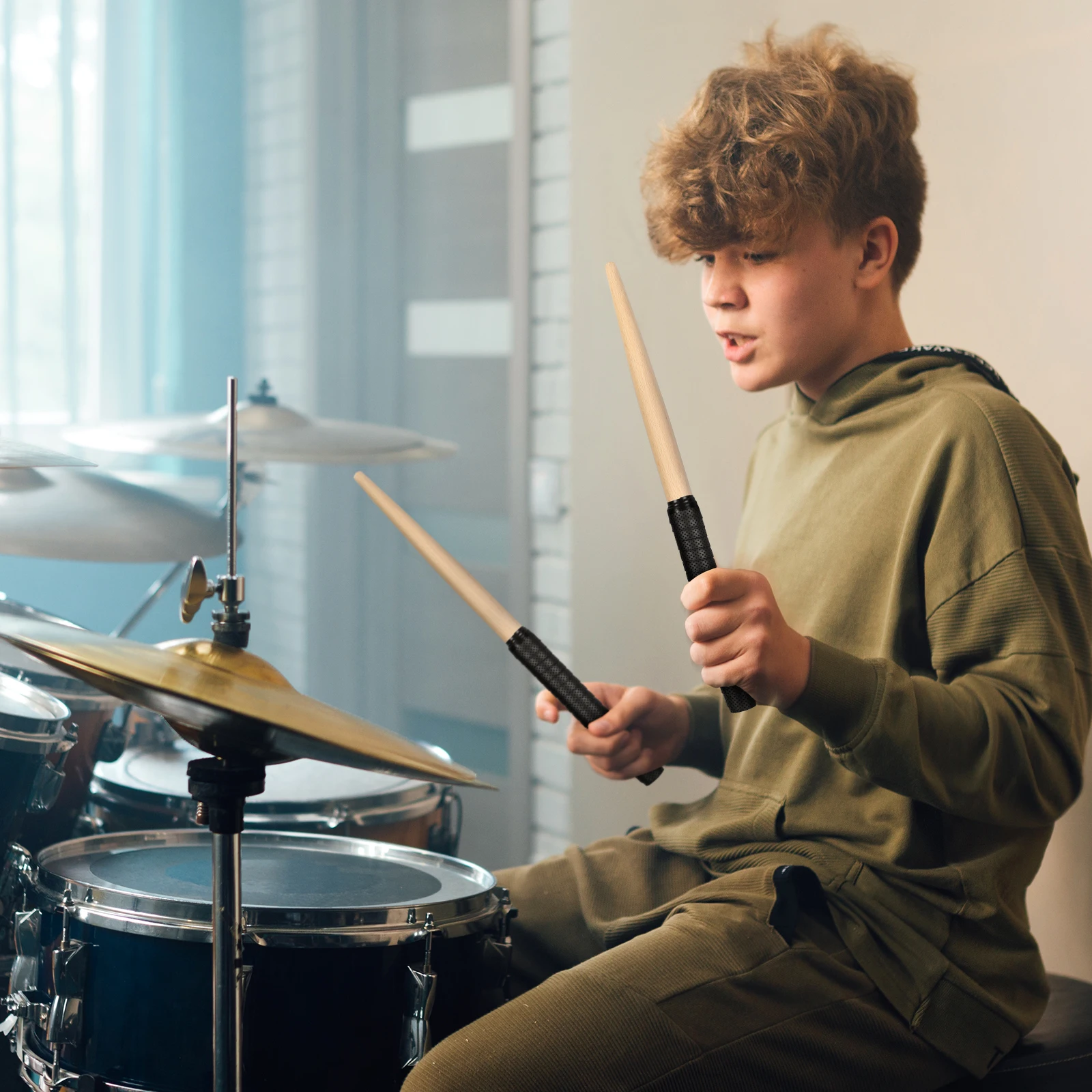 

350Mm 20Mm Purple Tapered Drumsticks Lightweight Resilient Balance Ideal for Tatakon Drum Applications Drumsticks