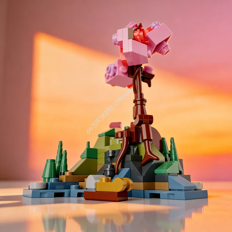 163 piezas MOC Creator, Bloques de Construcción del Modelo The Bright Tree, Juguete de Construcción DIY, Idea Creativa para Armar, Regalos para Festivales, Educación