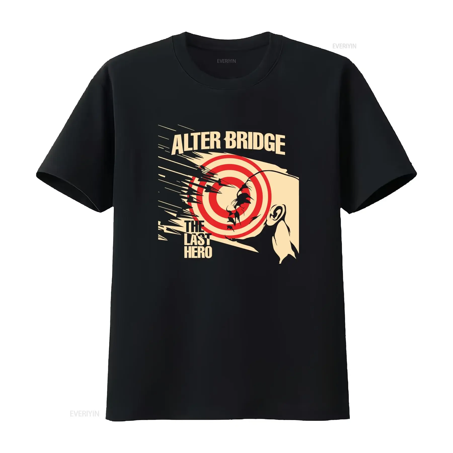 Alter Bridge The Last Hero T-Shirt für Fans, erhältlich in allen Größen, Vintage Washed Stretched Casual Designer-Kleidung für Herren