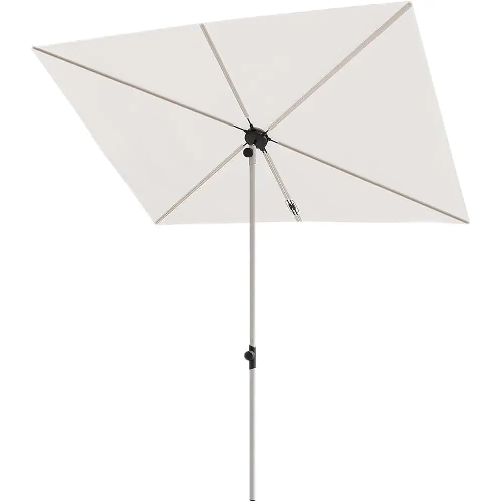 

Balcony Umbrella, Jena 6X4 Ft Outdoor Umbrella, Rectangular Flat Canopy Versatile Patio Shade With 360 Degree Roating Knob For