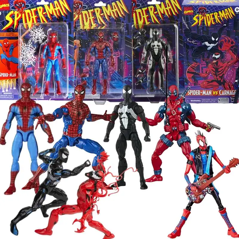 Figura de acción de los Vengadores, Spider-Man, ML Legends, Venom, Carnage, con articulaciones superarticuladas, modelo coleccionable, adorno para escritorio, juguete, regalo.