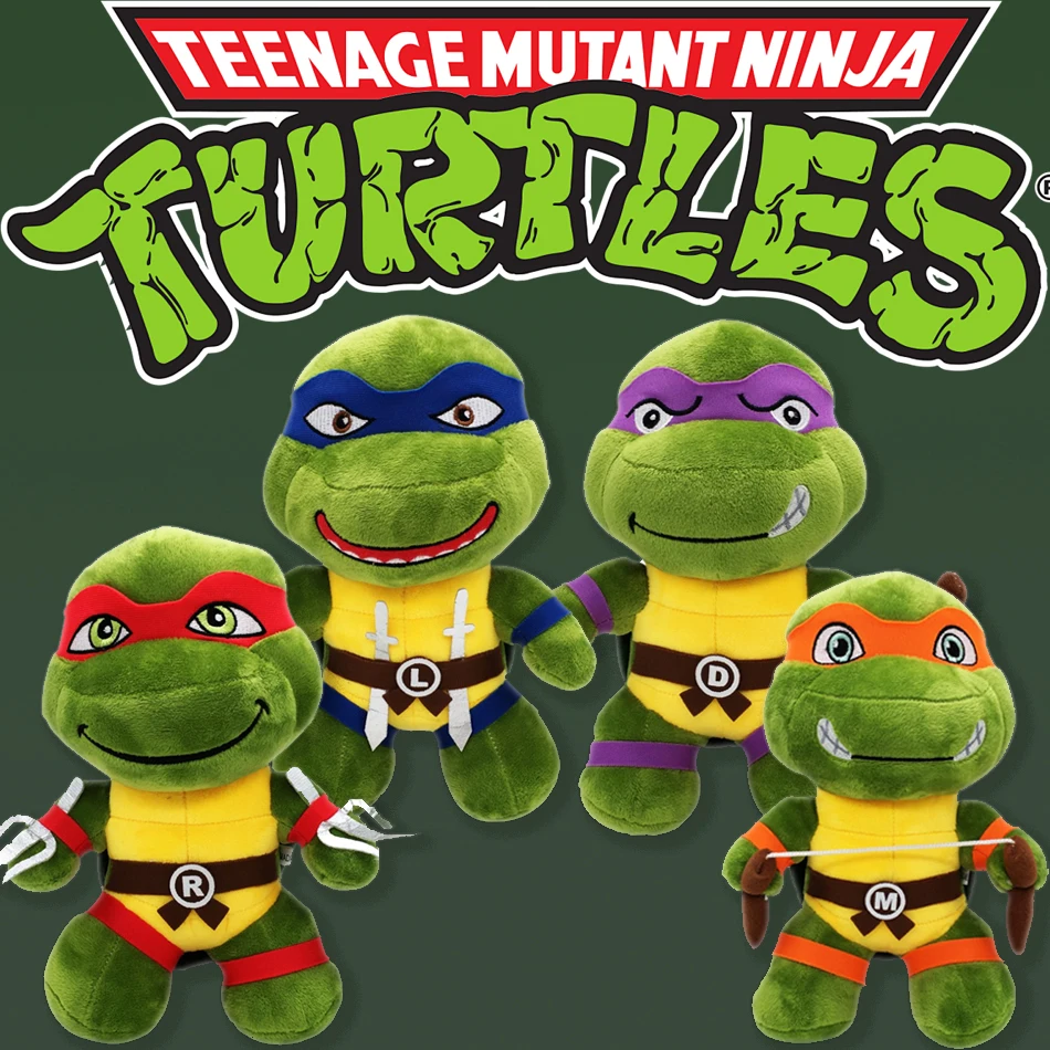 Teenage Mutant Ninja Turtles Plush Doll Toy Kids Cartoon Donatello Mikey Raffaele Leonardo Figure Stuffed Toys for Children Gift