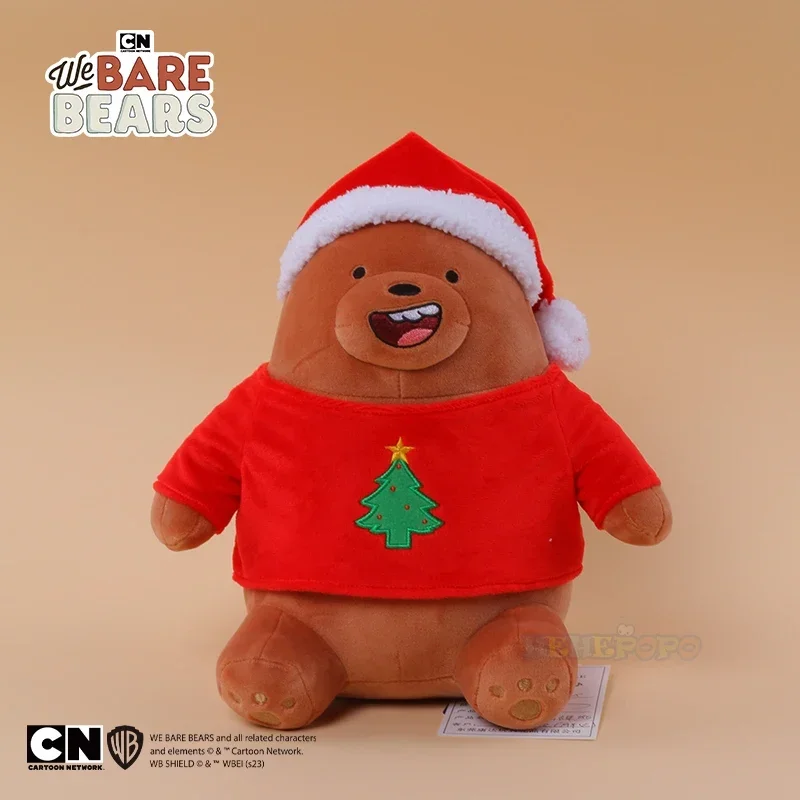 26 cm originele We Bare Bear knuffels voor het kerstseizoen schattige kinderen mooie cartoon dieren gevulde poppen huisdecoraties