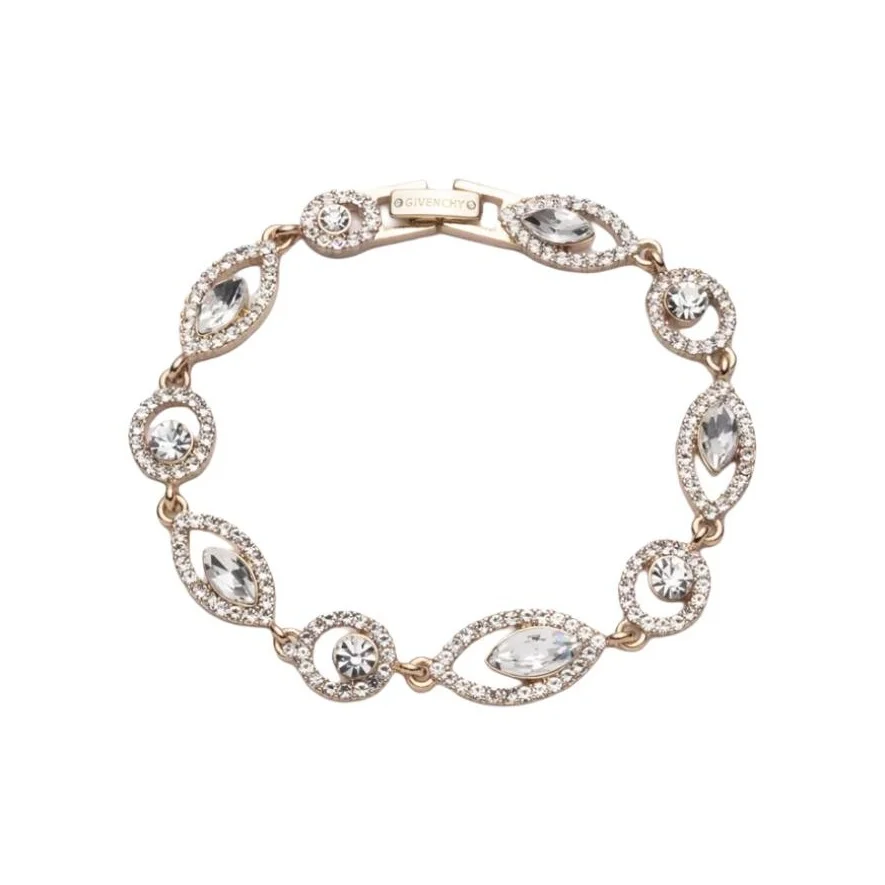 Pulseiras de cristal de vidro Givenchy unissex douradas 07B00398