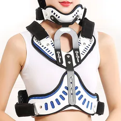 Adjustable Cervical Collar Spine Thoracic Orthosis Head Chest Neck Fixed Brace Posture Corrector Support