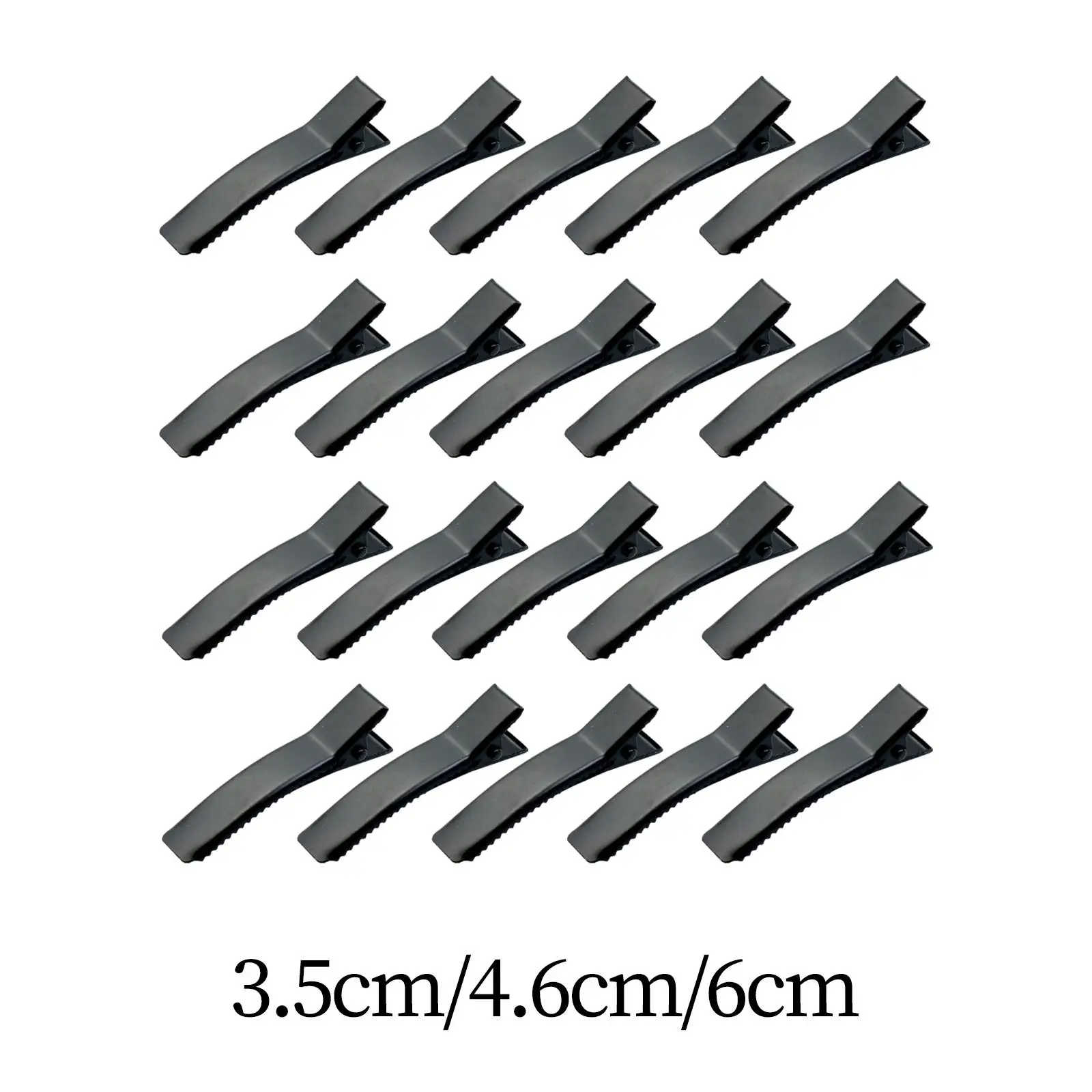 20 Pieces Alligator Hair Clips, Hair Bow Clips, Serrated Black Thickened Hairpins for Arts and Crafts Projects DIY Supplies 2