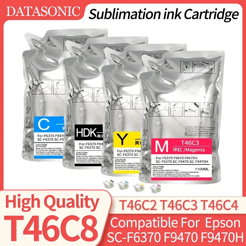 T46C T46C8 T46C2 T46C3 T46C4 Ink Cartridge With Chip For Epson SureColor F6370 F9470 F9470H SC-F6370 SC-F9470 SC-F9470H Printer