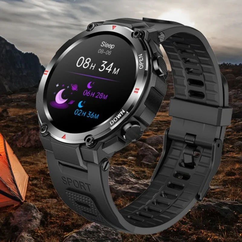 Borderg3-reloj Multideportivo con pantalla grande, dispositivo con llamadas Bluetooth, frecuencia cardíaca, oxígeno en sangre, tiempo, asistente de voz