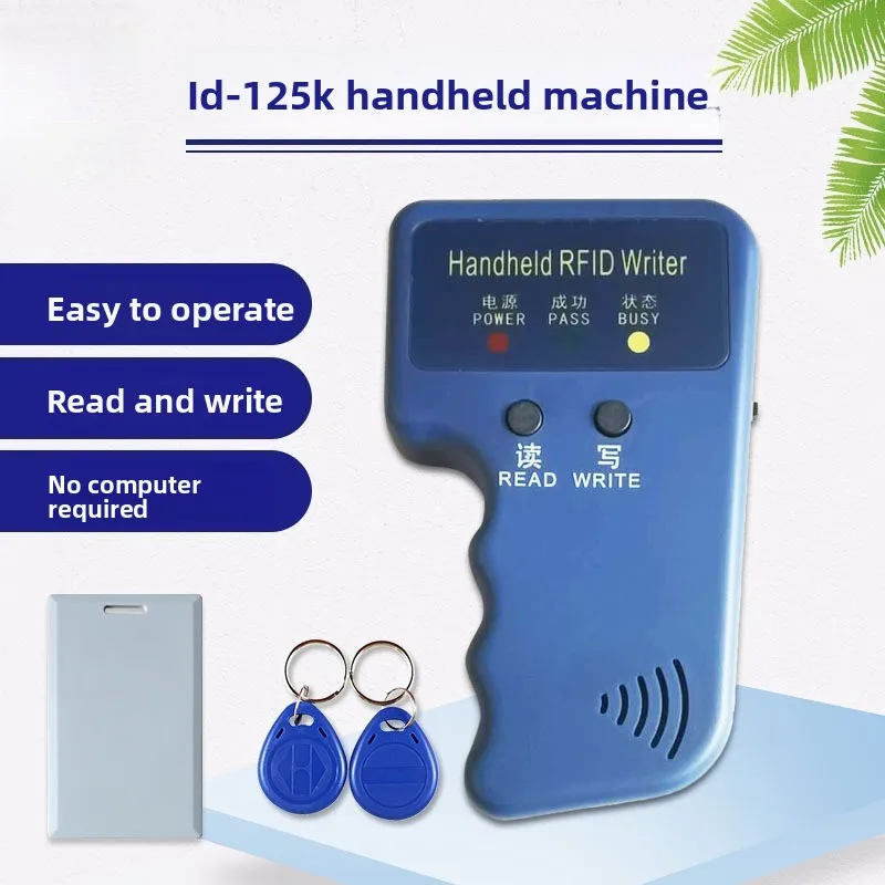 

ID125K Handheld T5577id Read and Write Low Frequency RFID Replicator Card Replicator