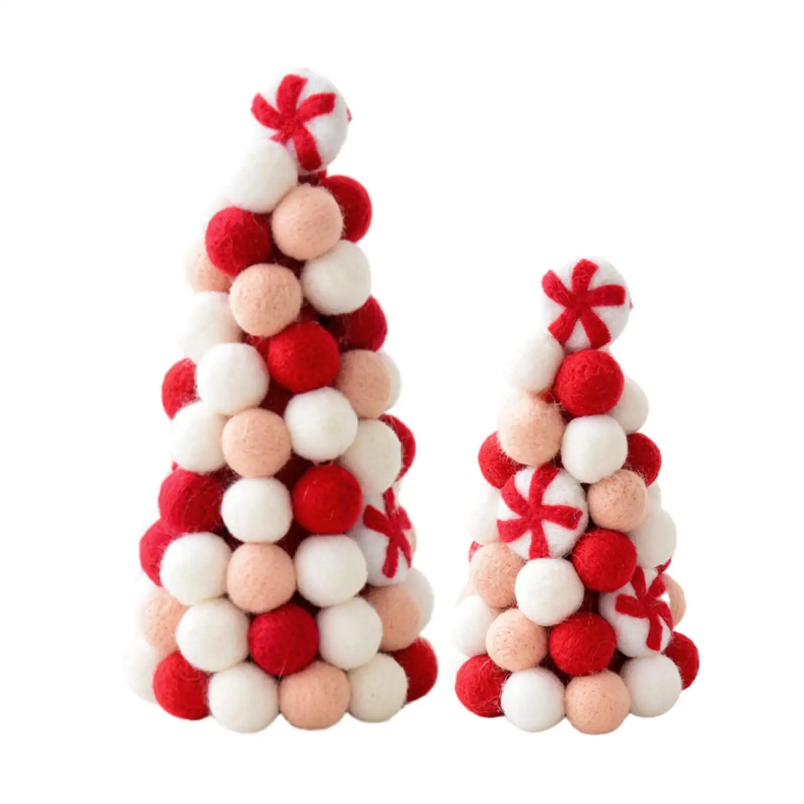 Tabletop Christmas Tree Gift Artificial Tree Pompom Tree Christmas Decoration for Holiday Farmhouse Celebrations Party Desktop